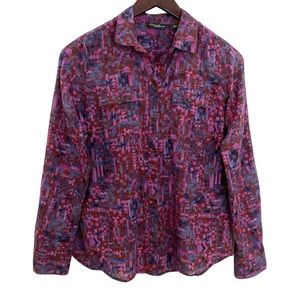 Eddie Bauer Cotton Adjustable Sleeve Casual Button Down Shirt